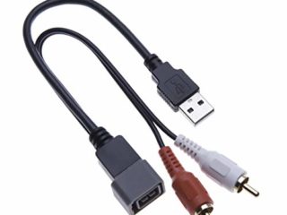 Cable De Arnés Adaptador USB A RCA 8 Pines Vehículo Aftermarket Audio Instalación De Radio Estéreo Retención USB Puerto Puerto RCA Cable Cable Compatible con Cube/Juke/Versa/NV De 2011 A 2013