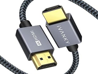 Cable HDMI 4K 2 metros, iVANKY Cable HDMI 2.0 18Gbps Trenzado de Nailon 4K@60HZ Compatible Ultra HD, 3D, Ethernet, Full HD 1080p@144Hz, HDR, ARC, Alta Velocidad con PC, PS3/4, BLU-Ray, Xbox - Gris