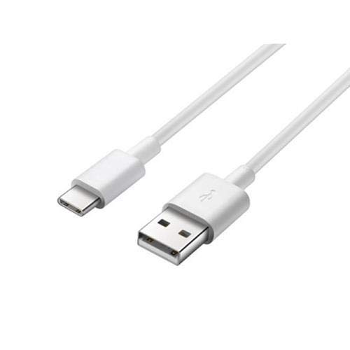 Cable Original Samsung EP-DR140AWE de 80cm (5 V - 2 A | 9 V - 1,67 A), Apto para Samsung Galaxy S10, S10+, S10e, S9, S9+, A8, Note 8, Note 9, A20/e, A50, A505F/DS (Cable Tipo C, Blanco)