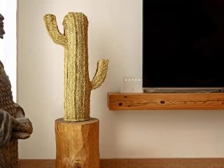 Cactus de Esparto pleita Trenzada a Mano - Figura de decoración para Cualquier Estancia Interior o Exterior, Hecho en España (70)
