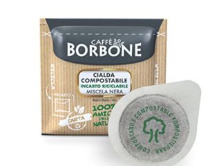 Caffè Borbone Café Monodosis Compostable, Envase Reciclable, Mezcla Negra - 150 bolsitas - Sistema ESE