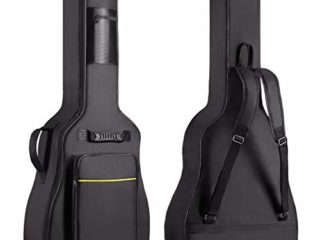 CAHAYA Funda de Guitarra Universal Acolchada Suave Versión Actualizada de 8mm con 2 Bolsillos para Guitarra Acústica y Clásica con Tamaño Más Grandes para Guitarra de 39/40/41 Pulgadas Modelo CY0152