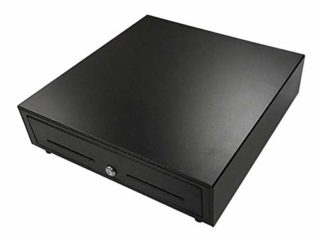 Cajón portamonedas Geon automático - eléctrico (41x41x10 cm) 8 monedas 4 billetes - Estructura metálica - Conector RJ11 - Color negro