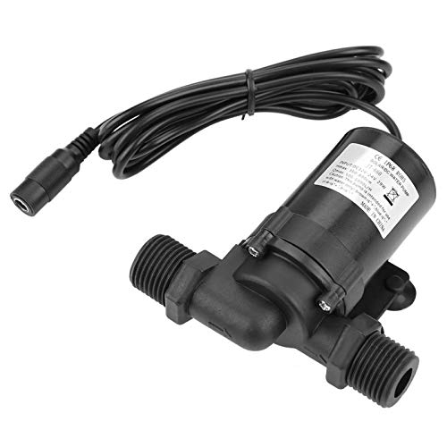 Calentador de estanque, bomba de agua sin escobillas, DC 24V 1.2A Mini calentador de agua solar Bomba de agua -40 ℃ ~ 100 ℃ 500-1000L/H