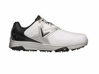 Callaway Chev Comfort 2020 Zapato de golf impermeable sin clavos Hombre, Blanco/Negro, 42 EU