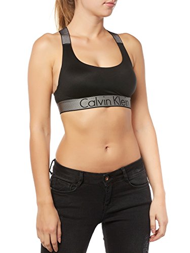 Calvin Klein Bralette-Customized Stretch Sujetador, Negro (Black 001), M para Mujer