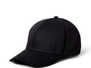 Calvin Klein Cotton Twill Cap Gorra de béisbol, Negro (Black 001), Talla única para Hombre
