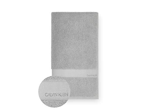 Calvin Klein Tracy Toalla de baño, Cotton, Color Gris, 140x76 cm