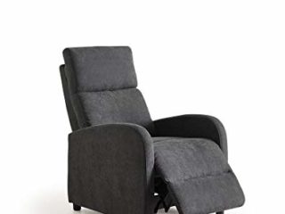 CAMBIA TUS MUEBLES - Sillón Relax Nexus. Butaca reclinable tapizada. Sillón con Sistema de reclinado Manual. Máximo Confort. (Gris)