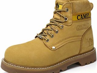 CAMEL CROWN Bota Mujer Piel Botas Waterproof Mujer Militares Work Boots for Women Outdoor Invierno