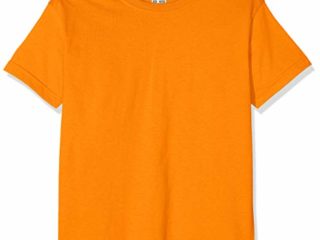 Camiseta de manga corta para niños, de la marca Fruit of the Loom, Unisex Naranja naranja 3 años