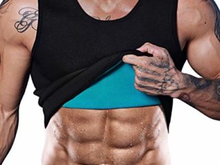 Camiseta Reductora LaLaAreal Hombre Faja Reductora Adelgazante de Neopreno Compresion para Perdida de Peso, Faja Abdomen y Barriga Size L