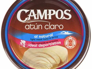 Campos Conserva De Atún Claro APR Al Natural, 160 g (Atún de pesca responsable)