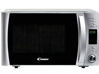 Candy X-Range CMXG 25DCS, Microondas con Grill, 25L, 1450W, 5 Niveles, Digital, 40 Programas, Bloqueo, Plato 31,5CM, Grill Rack, Plato Crunchy, Express Cooking, Temporizador, App simply-Fi, Inox