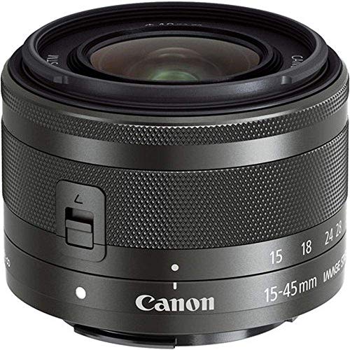 Canon EF-M 15-45 MM IS STM - Objetivo Zoom Gran Angular para EOS M, 15-45 mm, f/3.5-6.3, Color Negro