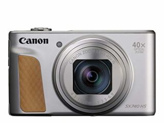Canon Powershot SX740 HS - Cámara Compacta de 20.3 MP (40 x Zoom Óptico, 4K UHD, DIGIC 8, 5 Ejes, LCD Desplegable, 10 fps, Bluetooth, WiFi) Plata, 110.1 x 63.8 x 39.9 mm