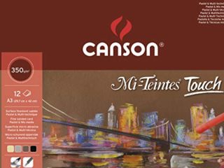 Canson Mi-T Touch Microabrasivo 350g Surtido Bloc Encolado A3 20H