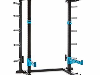 Capital Sports Amazor Basic - Jaula musculación Multifuncional, Power Rack, hasta 500 Kg, J-Cups para 350 kg, dominadas Torre, Ajustable, Acero Revestido en Polvo, Viga de 60 x 60 x 2 mm, Negro