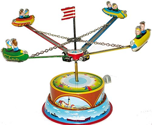 CAPRILO Juego Decorativo de Hojalata TIOVIVO ATRACCION Feria Carruseles y Circuitos de Cuerda. Juegos de Colección. Regalos Originales. Decoración Clásica.