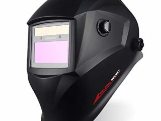 Careta Soldar Automatica,Energía Solar Mascara de Soldar Gran Vista Careta Soldadura Automatico Oscurecimiento ARC TIG MIG/mag Grinding Completo con 5 Lentes