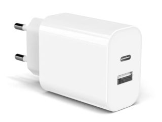 Cargador Carga Rápida para iPhone Apple 13 Pro Max/13 Pro/13 Mini/13, 12 Pro Max/12 Pro/12 Mini/12, 11 Pro Max/11 Pro/11, 20W USB Tipo C Enchufe Adaptador Corriente Cabeza PD 3.0 Móvil con 2 Puertos