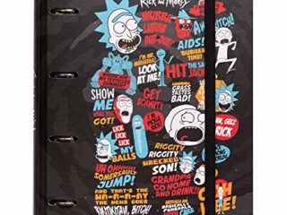 Carpeta 4 anillas troquelada Rick&Morty - Archivador A4 - Carpeta anillas tapa dura / Carpeta Rick y Morty - Archivador 4 anillas Rick y Morty - Carpeta anillas A4 - Vuelta al cole material escolar