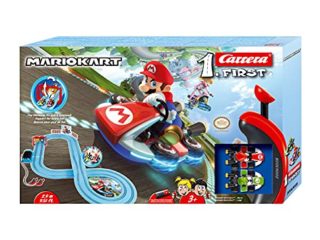 Carrera-1.First Circuito de Coches Nintendo Mario Kart de 2.9 m, Escala 1:50, Multicolor (20063028)