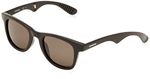 Carrera 6000/FD NR D28 Gafas de Sol, Negro (Shiny Black/Brown Grey), 50 Unisex-Adulto