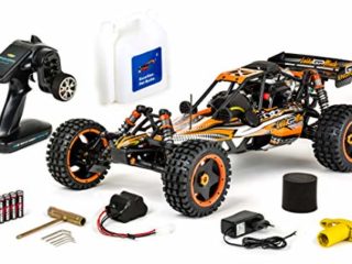 Carson 500304032 304032 Wild GP Attack 2.4G RC Quemador 1.8 CV 2WD, hasta 65 km/h rápido, componentes de Primera Calidad, Todoterreno, RTR, 2,4 GHz, Coche teledirigido, Color Naranja