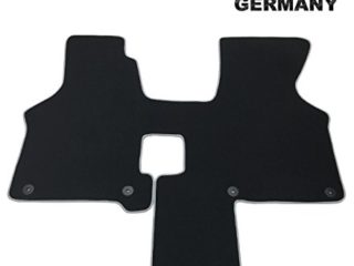 Carstyling Alfombrilla Coche para VW T4 2 Asientos Velours Antracita Borde Gris Alfombra Felpudos Moqueta