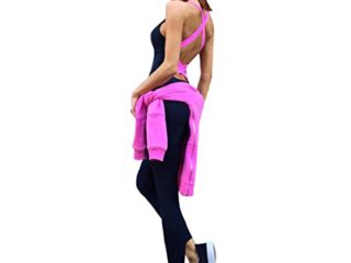 Casa Mujer Fitness Pantalones Mono Vendaje Pantalones de Chándal Sin Mangas Bodycon Backless Yoga Chándal Monos con Estilo Body
