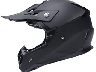 Casco Motocross Eduro ECE Homologado - YEMA YM-915 Casco de Moto Cross Integral para Mujer Hombre Adultos-Negro-M