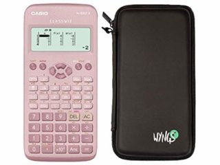 Casio FX 83 GT X Pink + Protective Case + Prime Warranty