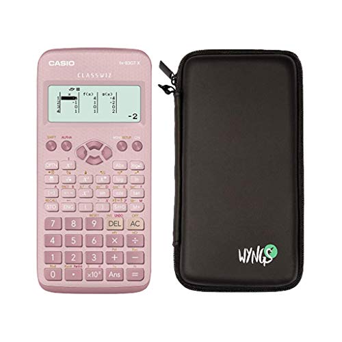 Casio FX 83 GT X Pink + Protective Case + Prime Warranty