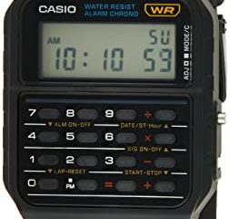 Casio Reloj con Correa de Goma Unisex CA-53W-1ER
