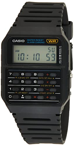 Casio Reloj con Correa de Goma Unisex CA-53W-1ER