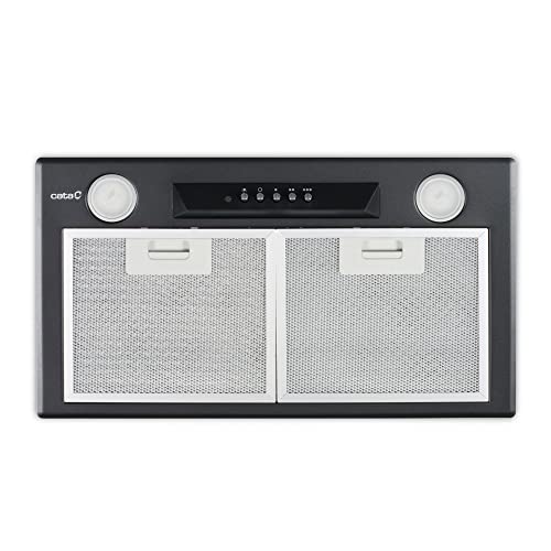 Cata | Campana Extractora | Modelo GT PLUS 45 BK | 3 Velocidades de Extracción | Grupos Filtrantes | Acabado en Color Negro | Ancho de 45 cm | Clase de Eficiencia Energética C