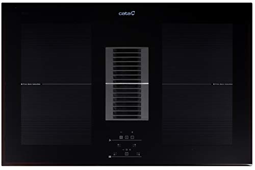 Cata Integración Superfície | Modelo AS 750 2 Flex Induction | 5 Niveles de extracción, 4 + 1 Turbo | Motor Extra Silencioso | Ancho de 77 cm | Clase de Eficiencia Energética A, 2100 W, Ceramic