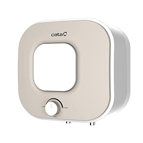 Cata | Termo eléctrico 15 L | Calentador de Agua | Modelo Termo CTRC - 15-M | Temperatura de 75 ºC | Clase de Eficiencia Energética A |