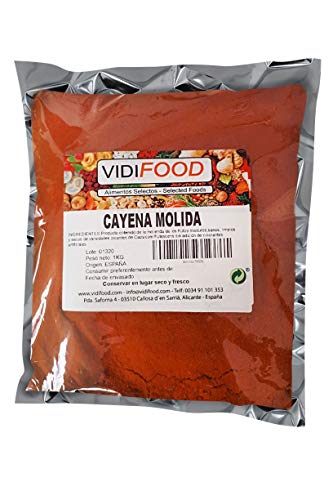 Cayena Molida - 1kg - Pimentón picante en polvo - Chile molido puro - Chile rojo seco para cocinar