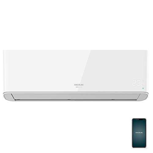Cecotec Aire acondicionado split EnergySilence 12000 AirClima Connected. 12000 BTU, bomba de calor, pantalla LED, mando a distancia, 5 modos, temporizador 24h, 62db, clasificación energética A++
