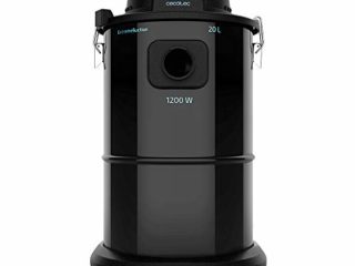 Cecotec Aspirador Cenizas Pellet Conga Popstar 12200 Ash. Boquilla Aluminio, Tubo de aspiración con Revestimiento metálico, Potencia 1200 W, Depósito Acero, Capacidad 20 litros
