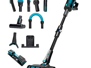 Cecotec Aspirador Escoba Sin Cable Conga Rockstar 900 Ultimate ErgoWet. Sin Bolsa, 600 W, Succión 200aW, Presión 26 KPA, Modo Auto, Motor Digital, 90 min de Autonomía, Tubo Flexible y Watertank