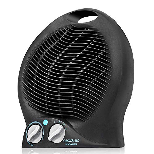 Cecotec Calefactor Eléctrico de Baño Bajo Consumo Ready Warm 9500 Force. Vertical, 2000 W, Termostato Regulable, 3 Modos, Protección Sobrecalentamiento, 15m2