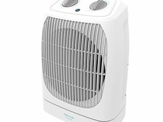 Cecotec Calefactor Eléctrico de Baño Bajo Consumo Ready Warm 9850 Force Rotate. 2000 W, Oscilación, 2 Niveles de Potencia, 3 Modos, Sistema de Seguridad, Cobertura 15 m2