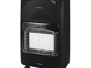 Cecotec Estufa de Gas Butano Ready Warm 4000 Slim Fold. 4200W, Plegable, Cerámica, 3 Modos, Bombonas de 10 kg, Triple sistema de seguridad, 4 Ruedas multidireccionales, Cobertura 30m2