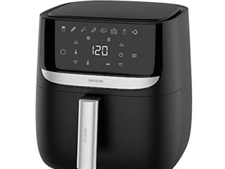 Cecotec Freidora sin Aceite 5,5 L de Aire Caliente Cecofry Advance 5000 Black. 1700 W, Dietética, Control Táctil, Temperatura Regulable 80-200ºC, Tiempo de 0 a 60 min, 8 Modos