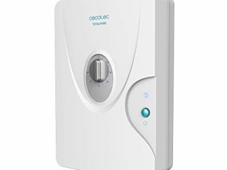 Cecotec Generador de Ozono Doméstico TotalPure 3000 Ozone. 8 W Potencia, Expulsión 600 MG/h, Temporizador hasta 60 min, Incluye 2 Piedras Purificadoras, Luz de Encendido, 25m2