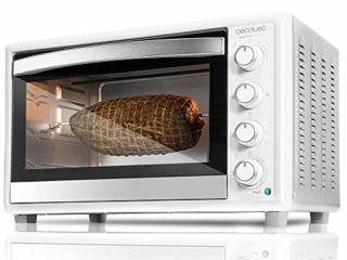 Cecotec Horno Sobremesa Bake&Toast 790 Gyro. 2000W, Capacidad de 46 Litros, 12 Modos, Temperatura hasta 230ºC y Tiempo hasta 60 Minutos, Incluye Accesorio Rustidor con pinzas