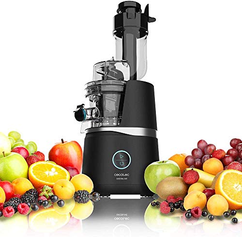 Cecotec Licuadora Juice&Live 3000 EasyClean. con Motor de 150 W,Sistema de prensado frío, Filtro de fácil Limpieza, Velocidad Lenta de 50 RPM, Canal XL para Frutas y Verduras Enteras, Libre de BPA